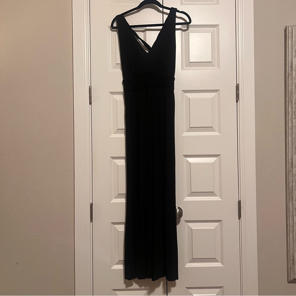 Maeve Anthropologie Black Sleeveless Maxi Dress